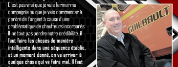 Éric Gignac, PDG du Groupe Guilbault, critique le modèle des chauffeurs incorporés et demande une action gouvernementale pour rétablir l'équité dans l'industrie du transport.