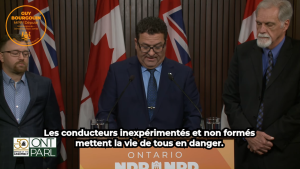 Député Guy Bourgouin et dépôt d'un projet de loi.