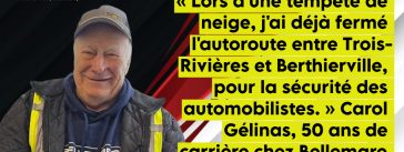 Carol Gélinas fête 50 ans de carrière au sein du Groupe Bellemare, dans le camionnage.