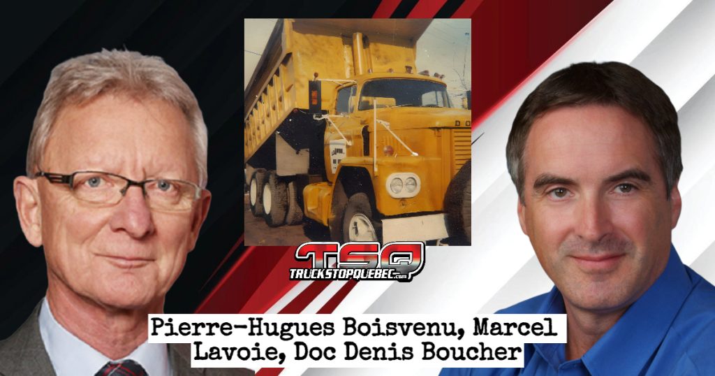 Dans ce podcast, nous parlons actualité et camionnage avec Pierre-Hugues Boisvenu, Doc Denis Boucher et Marcel Lavoie, un vétéran du transport!