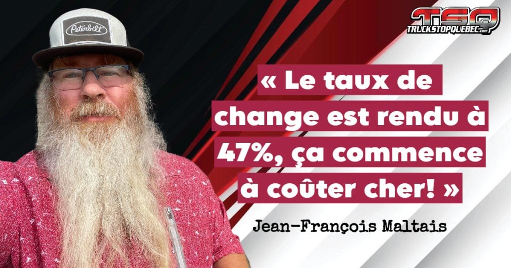 Jean-François Maltais, qui dans cette entrevue, discute des coûts et du transport vers les États-Unis.