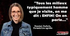 Chantal Dufort, qui fait de la formation en entreprise sur la santé mentale et elle en parle dans ce podcast.