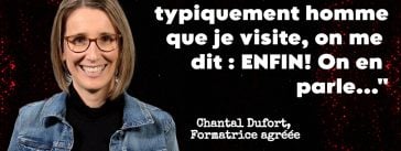 Chantal Dufort, qui fait de la formation en entreprise sur la santé mentale et elle en parle dans ce podcast.