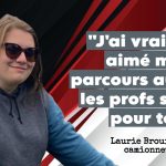 Laurie Brouillet, camionneuse, qui nous parle de son parcours dans le camionnage dans ce podcast.