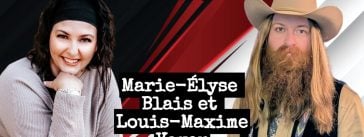 Marie-Élyse Blais et Louis-Maxime Voyer, qui discute dans ce podcast dédié aux camionneurs.