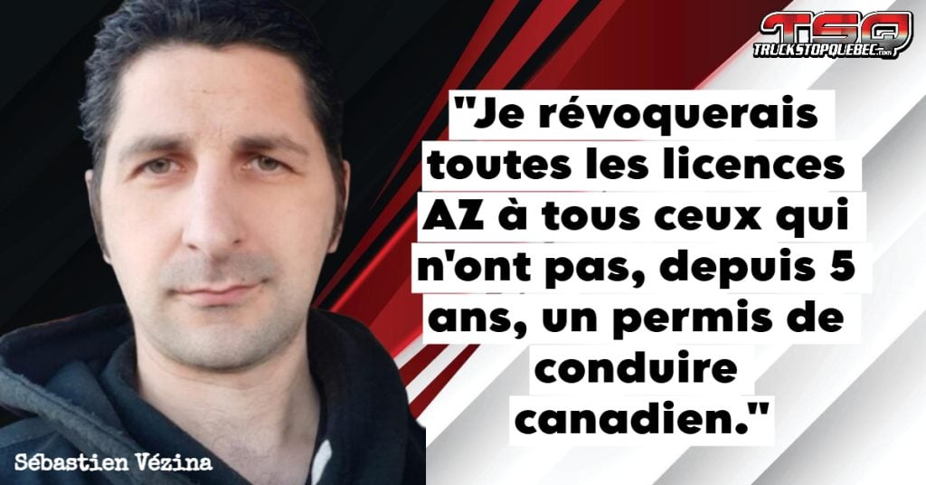 Entrevue avec Sébastien Vézina sur les chauffeurs incorporés et la culture du transport routier au Canada.