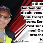 Patrick Pinson, de France, qui discute dans ce podcast des déclarations de Donald Trump.