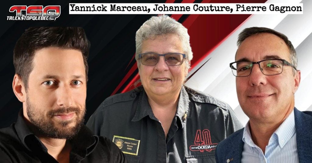 Podcast sur le camionnage avec Yannick Marceau, Johanne Couture et Pierre Gagnon de Burrowes.