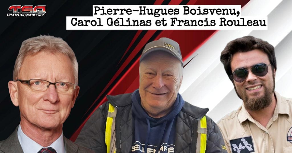 Podcast avec les invités Pierre-Hugues Boisvenu, Carol Gélinas et Francis Rouleau (sur la photo).