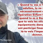 Jérôme Veer de MV/VTL Express qui a livré un témoignage touchant sur Opération Enfant Soleil - La Randonnée des Transporteurs - en partageant une tranche de sa vie.
