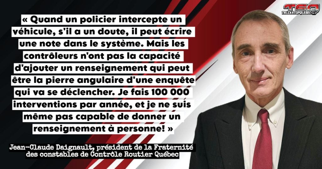 Jean-Claude Daignault qui nous parle dans ce podcast sur le camionnage des conditions de travail des Contrôleurs Routiers du Québec.