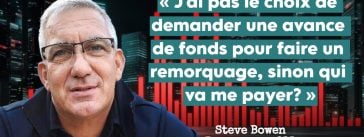 Steve Bowen de Remorquage 911 et une citation, en lien à l'entrevue réalisée par truck stop québec sur les entreprises qui ne paient pas leur facture.