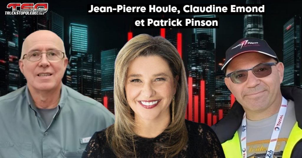 Jean-Pierre Houle, Claudine Emond et Patrick Pinson, qui nous parle dans ce podcast de camionnage, de RH, de Trump et d'Opération Enfant Soleil.