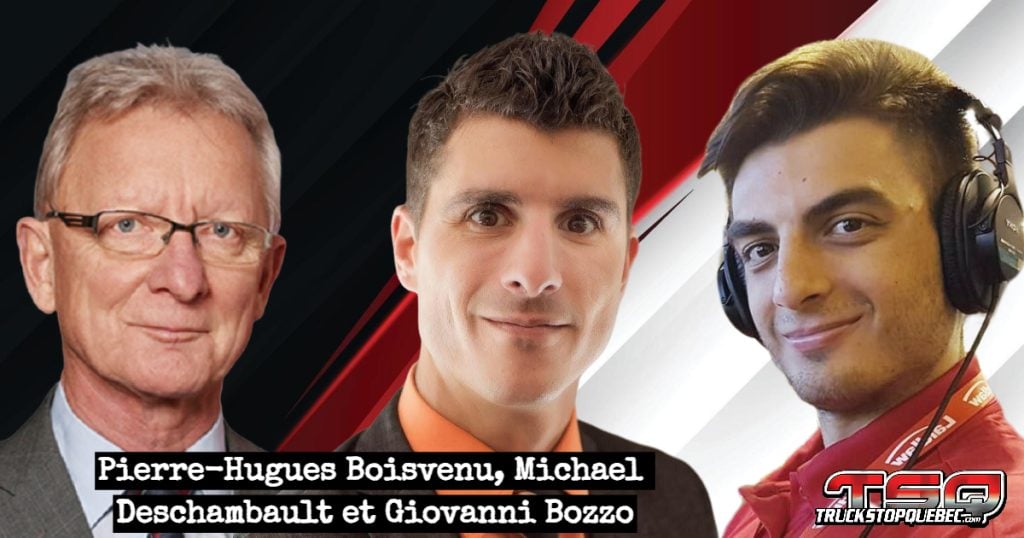 Pierre-Hugues Boisvenu, Michael Deschambault et Giovanni Bozzo qui parle politique, affacturage et camionnage dans ce podcast.