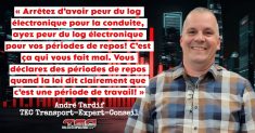 André Tardif, de TEC Transport Expert Conseil discute camionnage et conformité dans ce podcast.