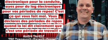 André Tardif, de TEC Transport Expert Conseil discute camionnage et conformité dans ce podcast.