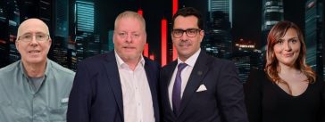 Jean-Pierre Houle, Benoit Therrien, Monsef Derraji et Josiane de Coeur de Trucker, que l'on peut entendre dans ce podcast spécialisé sur le camionnage.