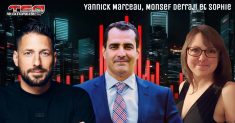Discussions autour de l'actualité et sur le projet de loi contre Chauffeur Inc. et les défis de formation des camionneurs, avec Yannick Marceau, Monsef Derraji et Sophie Jacob (photo).