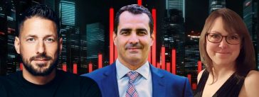 Discussions autour de l'actualité et sur le projet de loi contre Chauffeur Inc. et les défis de formation des camionneurs, avec Yannick Marceau, Monsef Derraji et Sophie Jacob (photo).