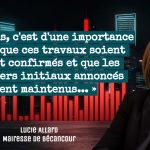 La Mairesse de Bécancour, Mme Lucie Allard, discute du doublement de l'autoroute 55 et l'importance que l'échéancier soit maintenu.