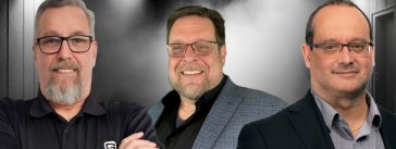 Yvan Domingue, Réjean Fontaine et Steve Bouchard, qui participent à ce podcast sur le camionnage.