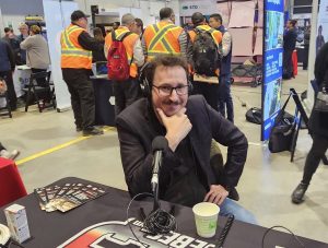 Valérien Perreve, de Camo-Route, à la Journée des Employeurs du CFTR.