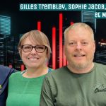 Gilles Tremblay de Prolab, Sophie Jacob, Benoit Therrien et Monica Patterson, qui participent à ce podcast sur l'entretien, la prévention des camions, la manifestation de l'ANCAI et le camionnage.