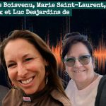 Pierre-Hugues Boisvenu, Marie Saint-Laurent, Sylvie Lacroix et Luc Desjardins, qui participent à ce podcast sur la radio des camionneurs.