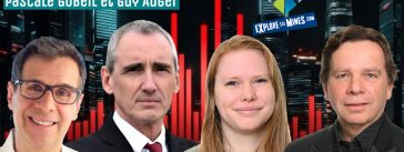 Éric Duhaime, Jean-Claude Daignault de la FCCRQ, Pascale Gobeil et Guy Auger du Comité sectoriel des Mines, qui participent à ce podcast du camionnage.