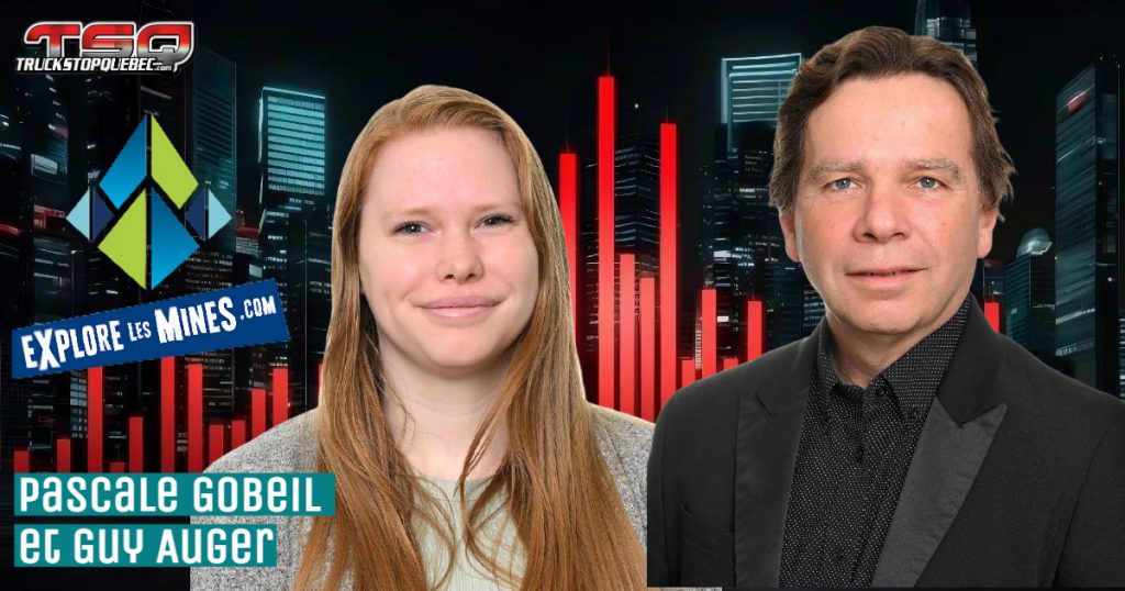 Pascale Gobeil et Guy Auger qui invitent les auditeurs à explorer les mines dans ce podcast dédié au monde du camionnage.