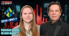 Pascale Gobeil et Guy Auger qui invitent les auditeurs à explorer les mines dans ce podcast dédié au monde du camionnage.