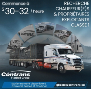 Contrans Flatbed Group et Fleetway recrutent! Rejoins Giovanni Bozzo!