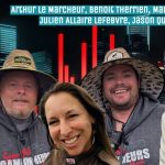 Arthur Le Marcheur, Benoit Therrien, Marie Saint-Lo, Julien Allaire Lefebvre et Jason Quirion qui parlent de camionnage, de courses de camions et de bonnes causes dans ce podcast sur La Radio des Camionneurs.