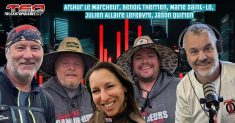 Arthur Le Marcheur, Benoit Therrien, Marie Saint-Lo, Julien Allaire Lefebvre et Jason Quirion qui parlent de camionnage, de courses de camions et de bonnes causes dans ce podcast sur La Radio des Camionneurs.