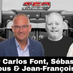 Dr Carlos Font, le maire d'Amos Sébastien D'Astous, Benoit Therrien et Jean-François Maltais, qui participent à ce podcast sur la Radio des Camionneurs de Truck Stop Québec.