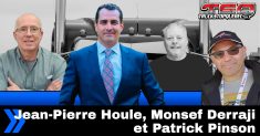 Jean-Pierre Houle, Monsef Derraji et Patrick Pinson parlent avec Benoit Therrien sur la radio des Camionneurs, Truck Stop Québec.