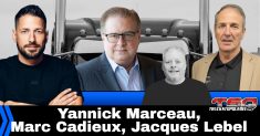 Yannick Marceau, Marc Cadieux, Benoit Therrien et Jacques Lebel, qui discutent actualité, camionnage et courses de camions dans ce podcast.