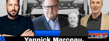 Yannick Marceau, Marc Cadieux, Benoit Therrien et Jacques Lebel, qui discutent actualité, camionnage et courses de camions dans ce podcast.