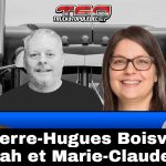 Pierre-Hugues Boisvenu, Benoit Therrien, Sarah Paré et Marie-Claude Paré discutent sur La Radio des Camionneurs.