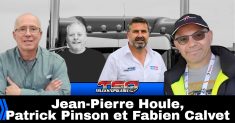 Jean-Pierre Houle, Benoit Therrien, Fabien Calvet et Patrick Pinson, qui parlent camions et chauffeur inc dans ce podcast du camionnage.