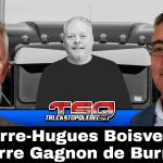 Pierre-Hugues Boisvenu et Pierre Gagnon de Burrowes, participent tous deux à ce podcast avec l'animateur Benoit Therrien, sur la radio des camionneurs.