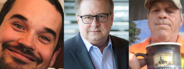 Charles Pellerin, Marc Cadieux et Denis Houde qui parlent camionnage dans ce podcast de Truck Stop Québec.