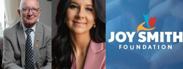 Pierre-Hugues Boisvenu, Kim Dizazzo de DMB Distribution Alimentaire et la Fondation Joy Smith discutent criminalité, trafic humain dans le secteur du transport et camionnage.