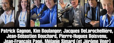 Pierre-Hugues Boisvenu, Jacques DeLarochellière, Jean-Sébastien Bouchard, Mélanie Simard, Patrick Gagnon, Jérôme Veer, Jean-François Pagé et Kim Boulanger en direct de la Conférence des Utilisateurs d'ISAAC Instruments (jour 1), sur Truck Stop Québec.