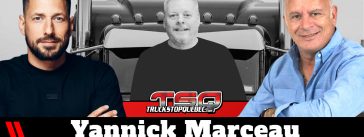 Yannick Marceau et Claude Quirion, qui discutent avec Benoit Therrien, dans ce podcast de la radio des camionneurs.