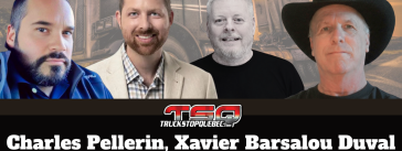 Charles Pellerin, Xavier Barsalou Duval du Bloc Québécois, Benoit Therrien et Richard Corbeil qui parlent camionnage et chauffeurs inc - chauffeurs au rabais - dans ce podcast des camionneurs.