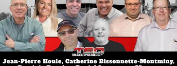 Jean-Pierre Houle, Catherine Bissonnette-Montminy, Dominic Beaulac, Daniel Lamanque, Marcus Deschenes, Claude Bélanger, Patrick Pinson et Benoit Therrien, qui participent tous à ce podcast sur la radio des camionneurs de Truck Stop Québec.