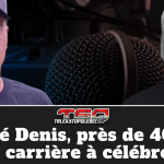 André Denis, qui participe à cette entrevue sur sa carrière de camionneur au micro de Benoit Therrien.