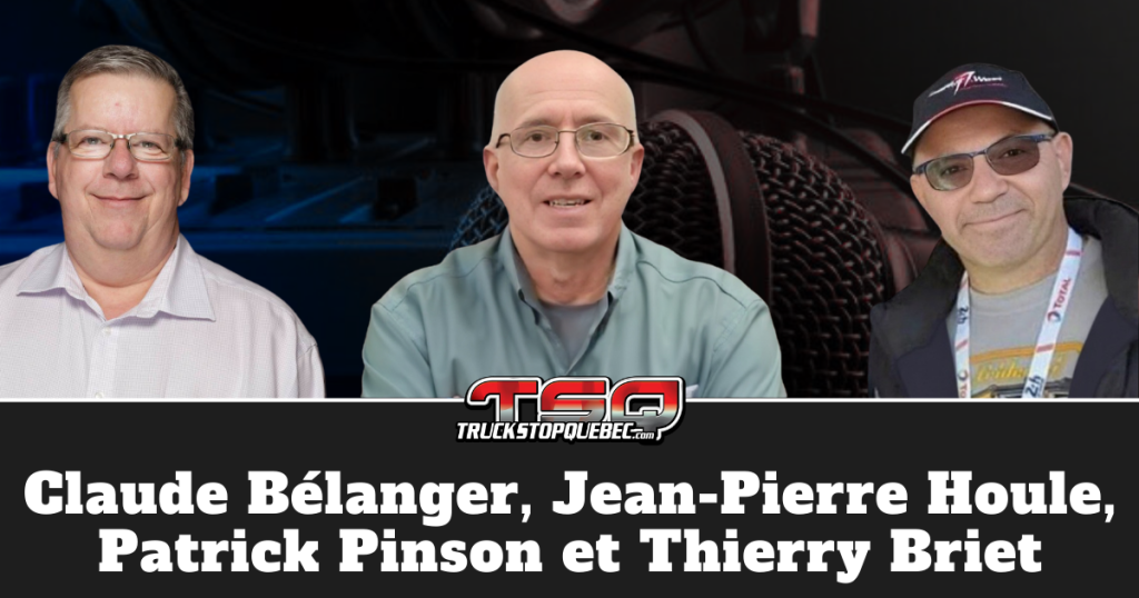 Claude Bélanger, Jean-Pierre Houle et Patrick Pinson qui participent à ce podcast sur la radio des camionneurs.