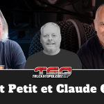 Vincent Petit et Claude Quirion qui participent à ce podcast au micro de Benoit Therrien, la radio des Camionneurs.